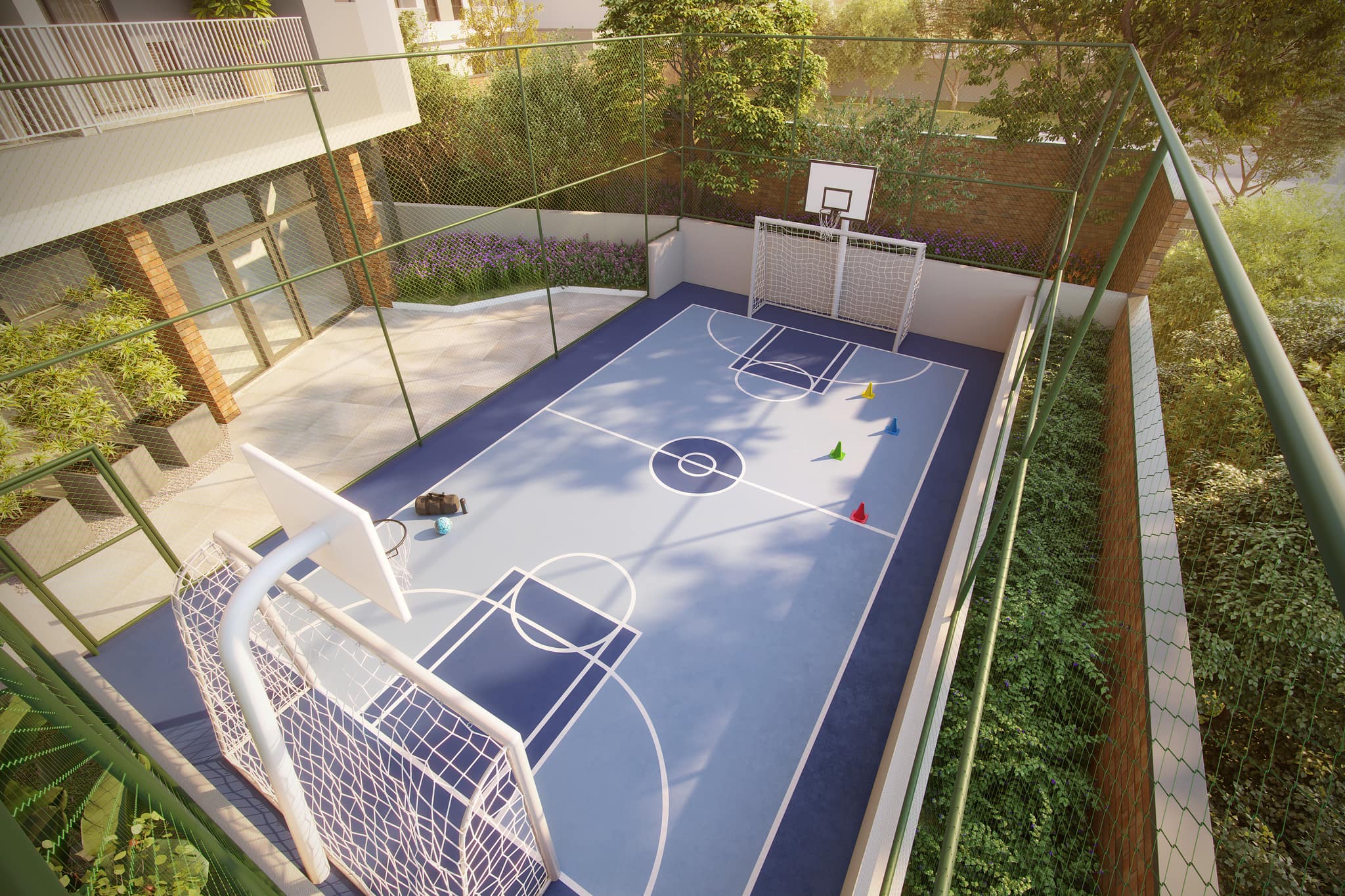Quadra de esportes do Axis Campo Belo